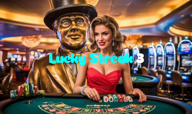 Lucky Streak 3 casino presented on mobile device in Pakistan with slots and live games