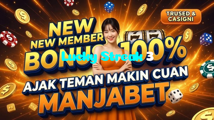 Lucky Streak 3 casino presented on mobile device in Pakistan with slots and live games